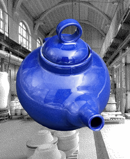 Théière bleu de Sevres