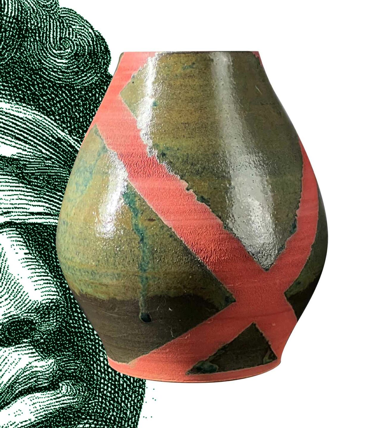 Vase bandé