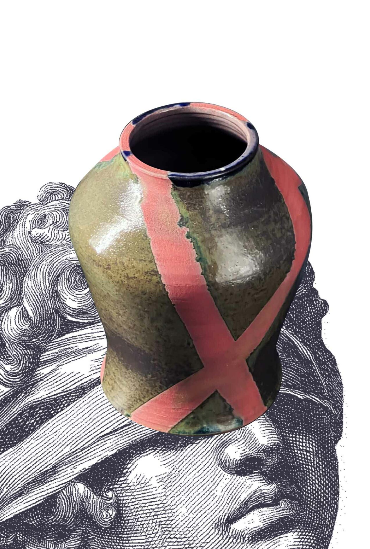 Vase bandé épaule