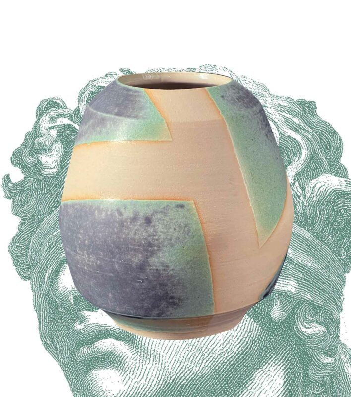Vase bandé