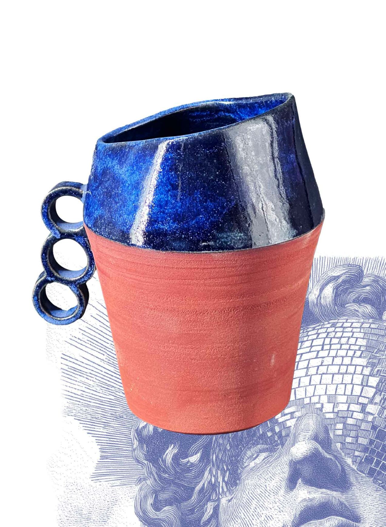 Carafe bleu des abysses