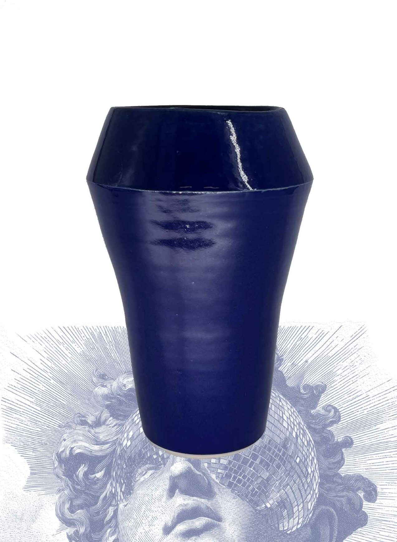 Grand vase bleu